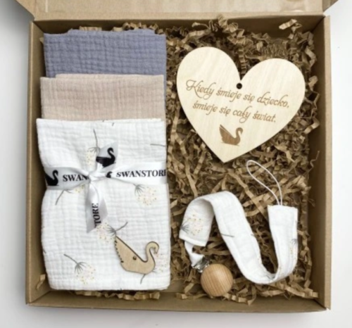 Zestaw prezentowy dla dzieci, niemowląt, baby shower box 2