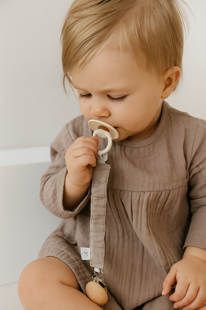 Box prezentowy mały: 2x Pielucha 60x60 cm, zawieszka- beżowy - obrazek 6