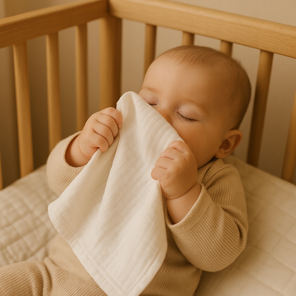 Baby Shower Box prezentowy: 2 xPieluszki, Przytulak- niebieski - obrazek 4